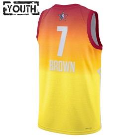 All-Star 2023 Trikot Team 2 Jaylen Brown 7 Nike Orange Swingman - Kinder
